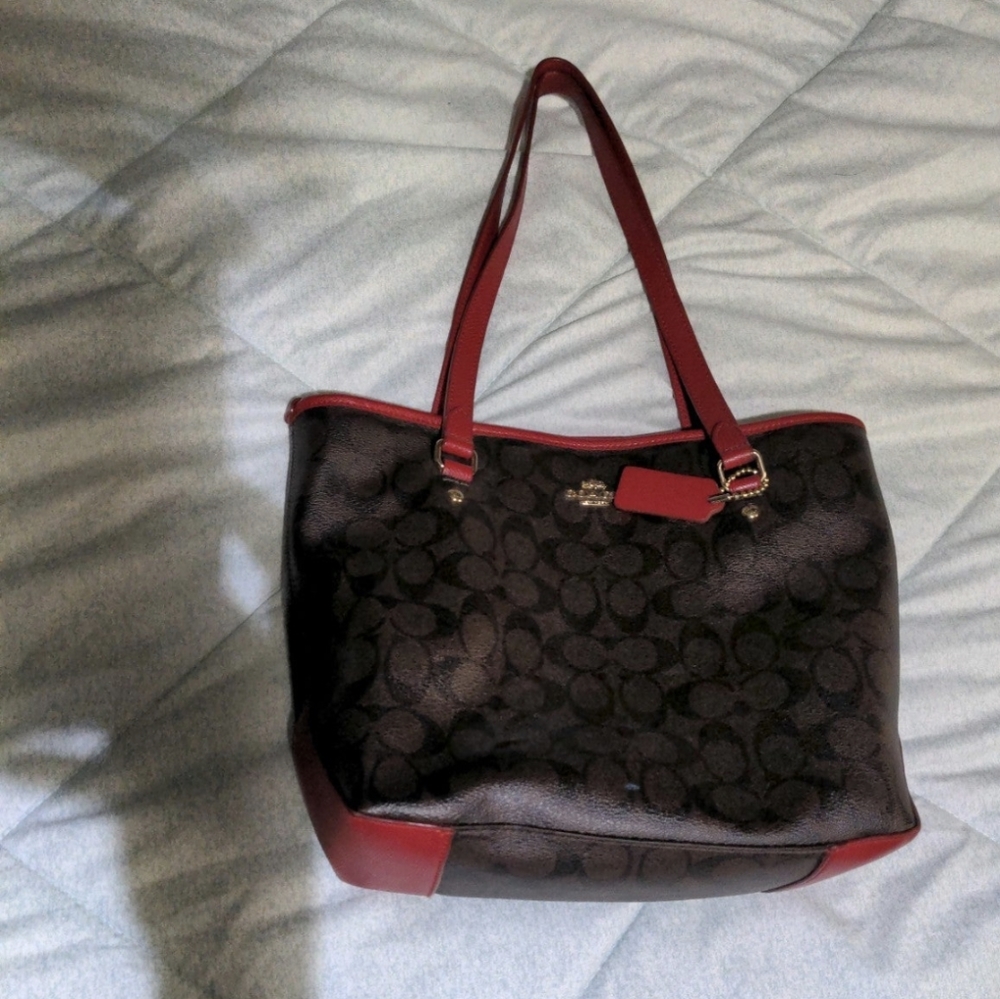 Authentic Leather Coach Tote bag